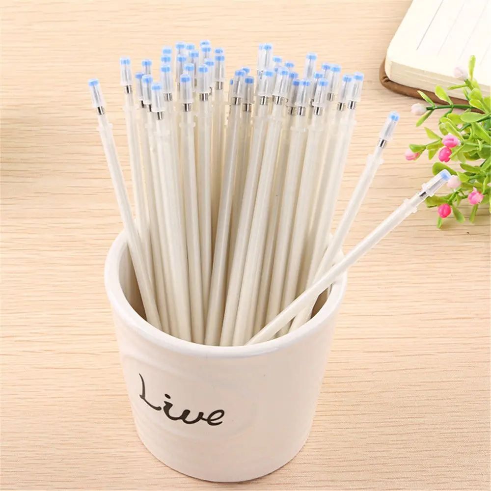 

10/20pcs 0.7mm White Ink Gel Pen Refills Pen Replacement DIY Scrapbooking Tool Signature Rods School Stationery Office Supplies