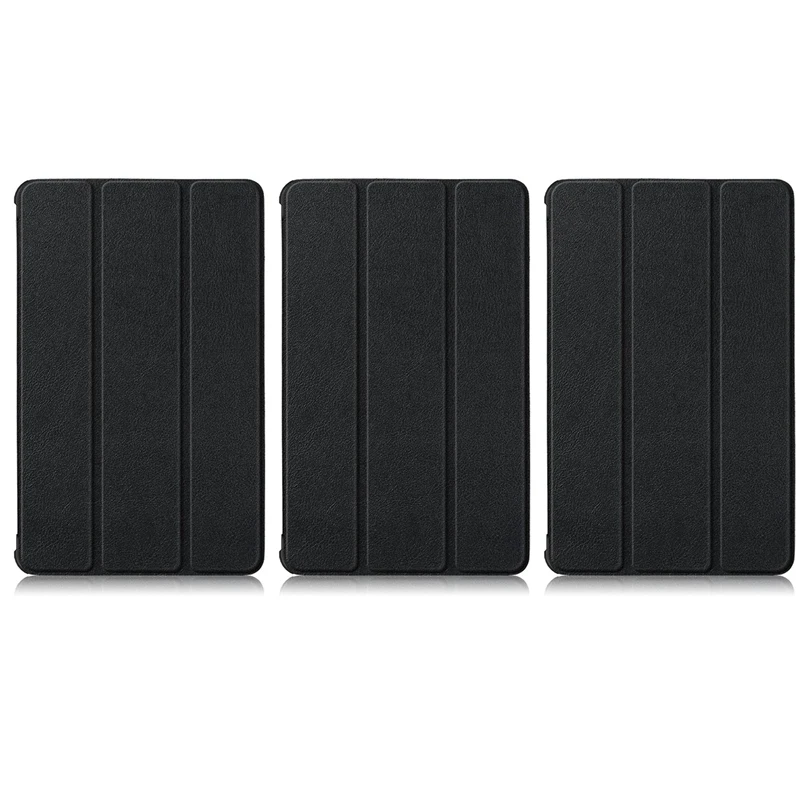 

3X Suitable For Lenovo Tab M8 FHD TB-8705F/N Flat Leather Case Tri-Fold Flat Cover
