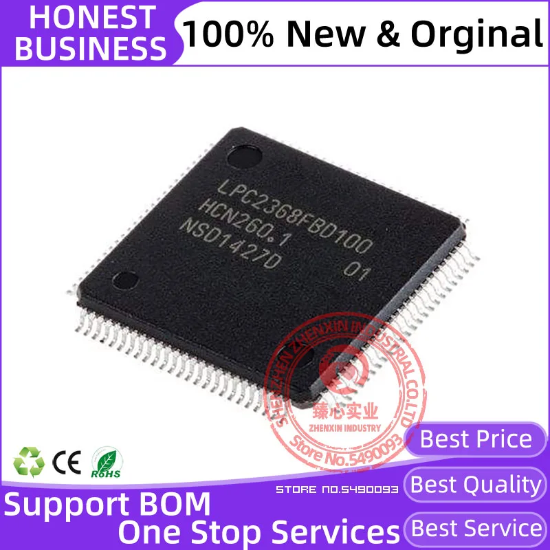

LPC2368FBD100 QFP100 LPC2368 1pcs/lot 100% New original Microcontroller Chip