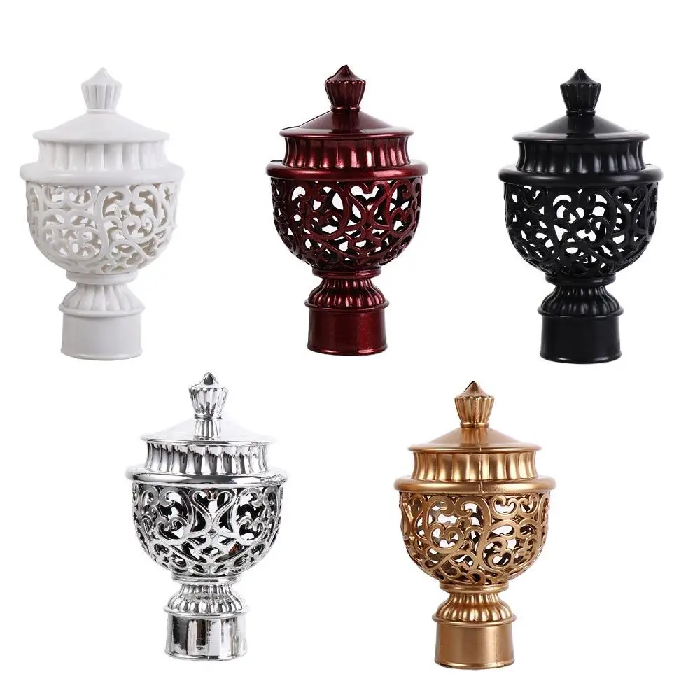 2 шт. декоративные прочные полые концы драпировки головка карниза аксессуары для