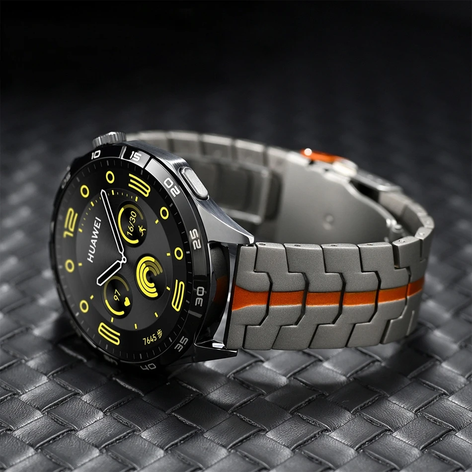 Фото Титановый ремешок из нержавеющей стали для Samsung Galaxy Watch 9 8 Ultra 47 мм, 40/44/46 мм, классический железный ремешок для Amazfit GT 6/5/4 Pro 20/22 мм №2