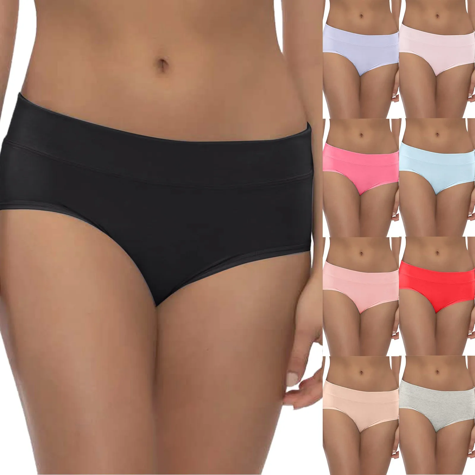 

Трусики женские хлопковые с завышенной талией, нижнее белье для живота, бесшовные пикантные трусы для девушек