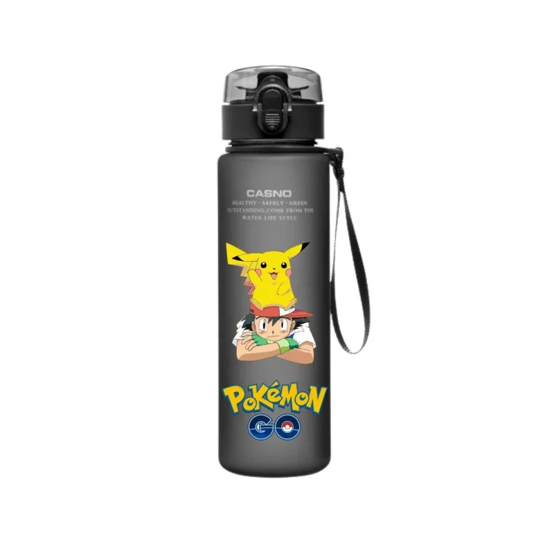 Портативная пластиковая бутылка для воды с покемоном 560 мл