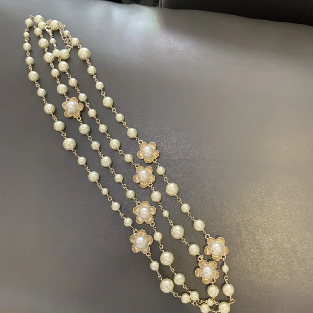 

Длинное изысканное ожерелье в европейском и американском средневековом стиле, цепочка для свитера с цветами