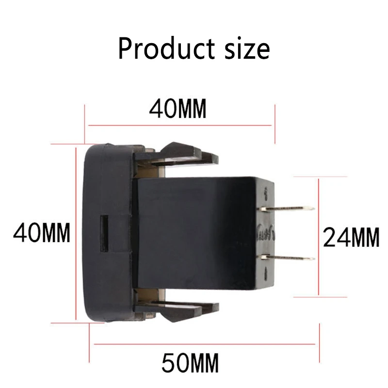 Фото Автомобильное зарядное устройство A54K с двумя портами USB 3.0, быстрой зарядкой и дисплеем-вольтметром, черное, для Toyota №4