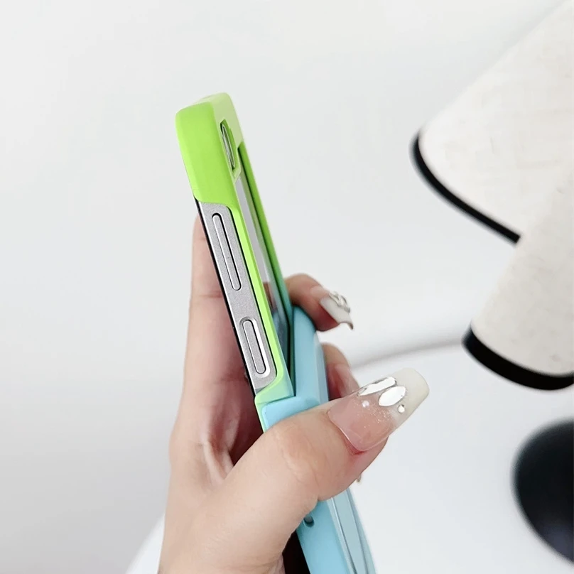 Магнитный чехол с градиентом для Magsafe Samsung Galaxy Z Flip 6 5 4 3 двухцветный матовый