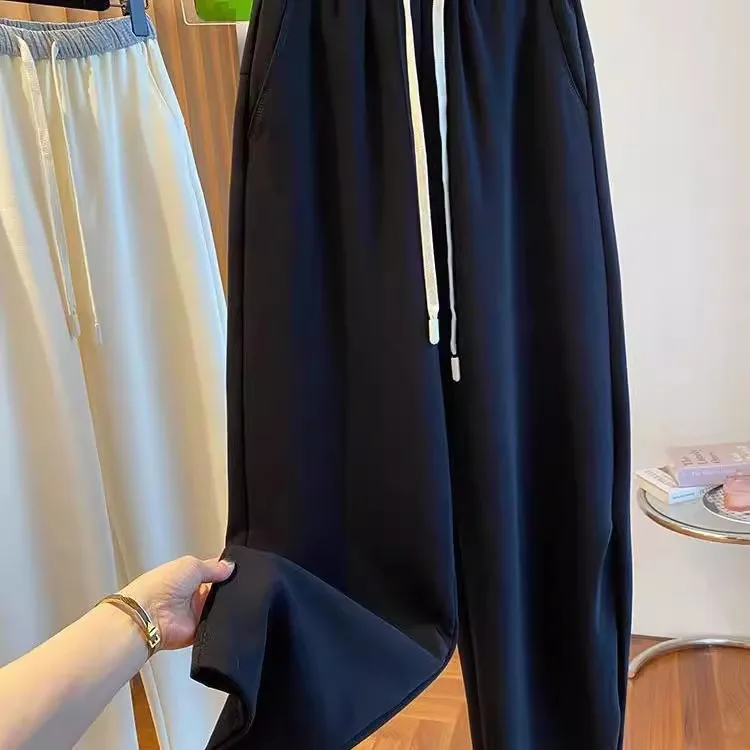 Мужские прямые спортивные брюки больших размеров для весны и осени средней