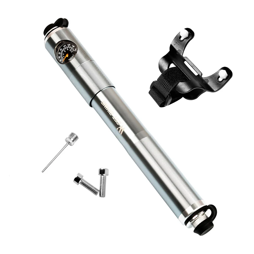 

Pump Bike Air Tireportable Cycle Inflator Road Pressure High Mtb Basketball Mini Tyre Track Valves Supply Cycling Aluminum Alloy