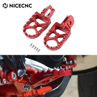 nicecnc motorcycle foot pegs rest footpeg footrest for beta rr 200 250 300 350 390 400 430 450 480 520 2020 2021 2022 aluminum