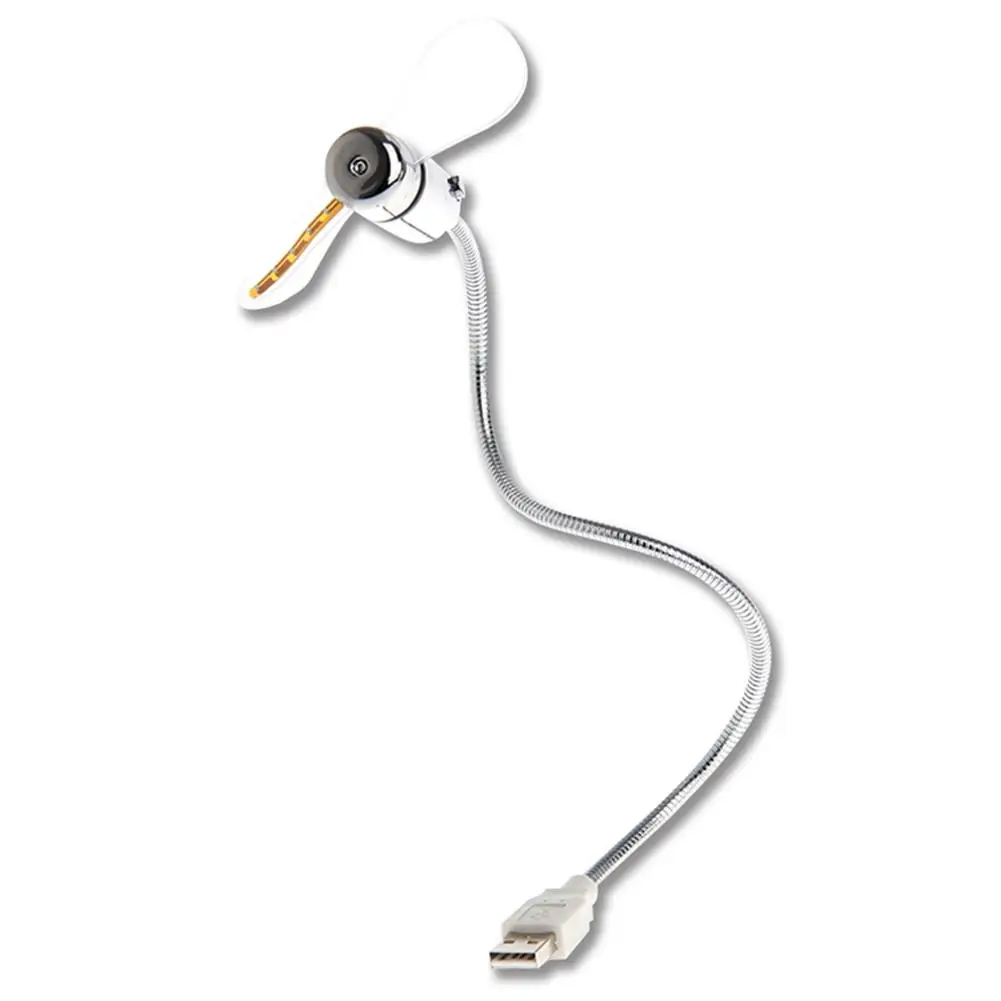 Светодиодный мини-вентилятор с питанием от Usb цветной гибкий вентилятор со