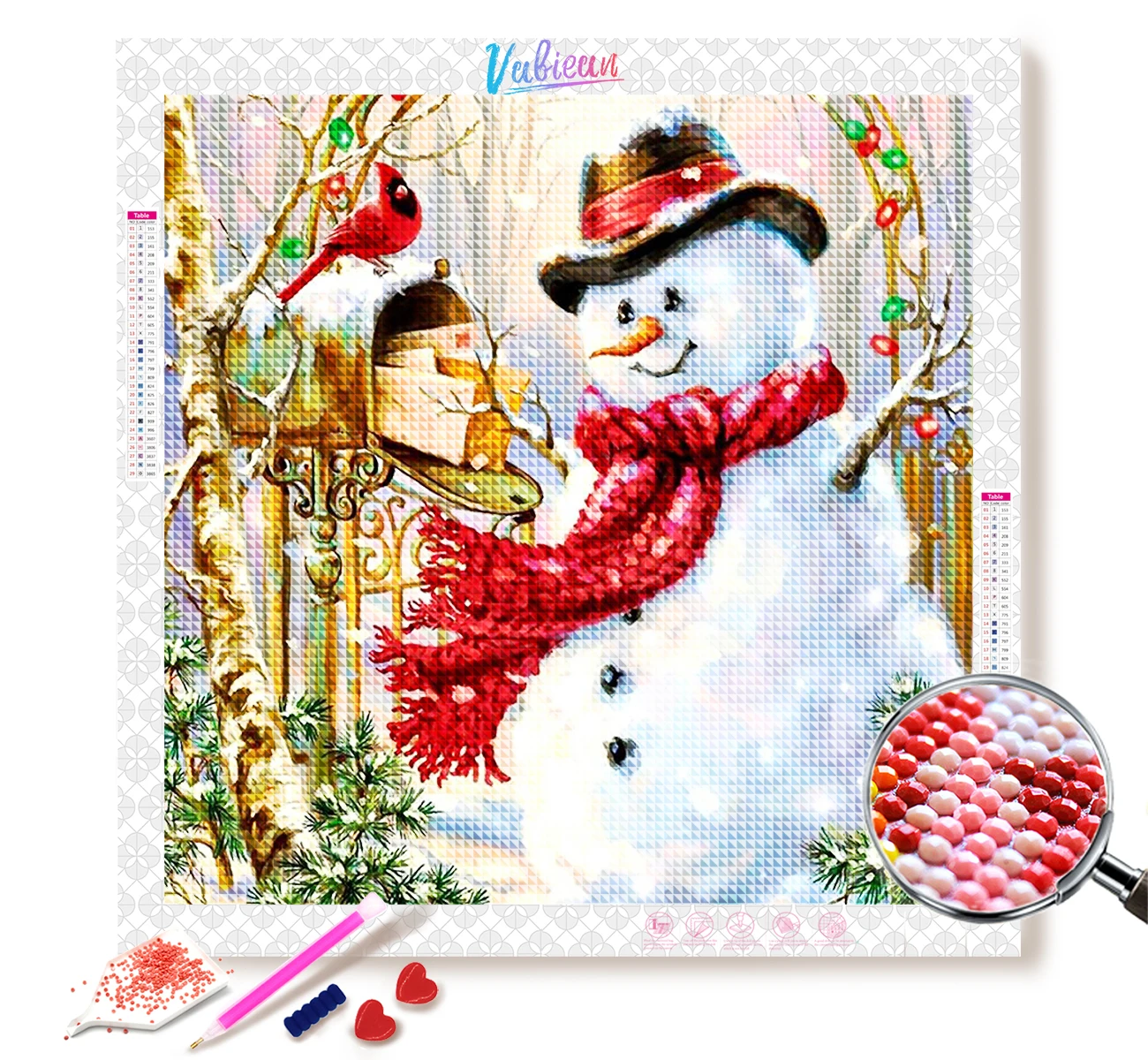 

5D DIY Snowman Diamond Painting Cross Stitch Diamond Embroidery Picture of Rhinestones Home Decor diamond painting kits