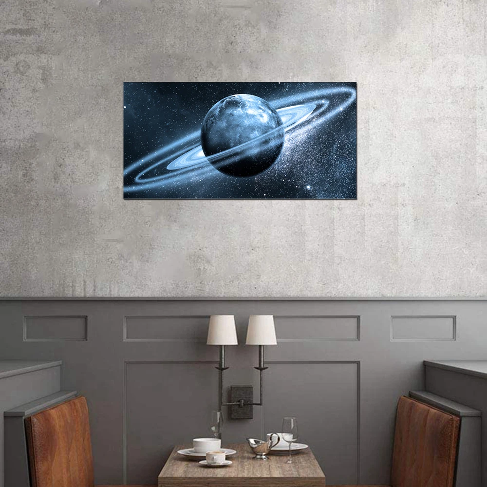 

Panoramic Space Milky Way Landscape Poster Wall Art Picture for Garage Family Room Wall Decor Abstract Artwork Home Decor Retail