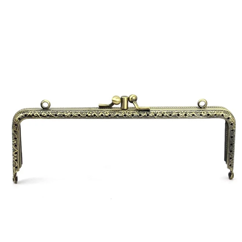 10pcs/lot 18cm Metal Purse Frame for Women Clutch Bag Handle Double Kiss Clasp Lock for Handbag Hardware Bag Part & Accessories