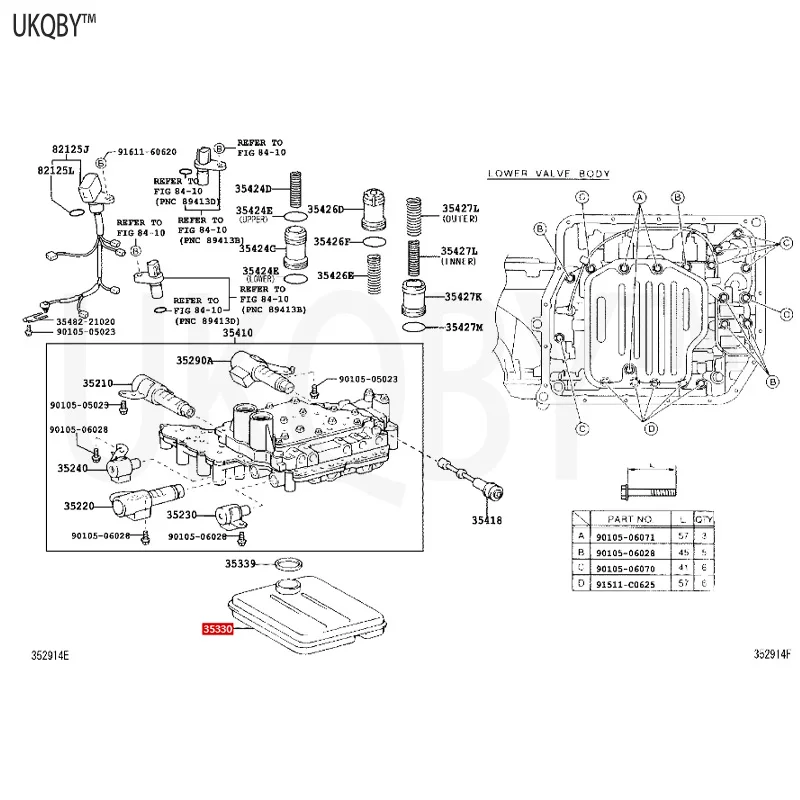 Импортировано для yo ta RUKUS 2010-2015 гг. 353300 Корпус клапана W010 и сетка масляного фильтра