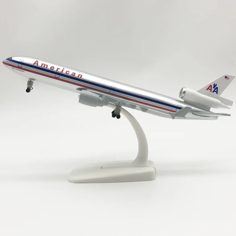 

HOT 20cm Alloy Metal Air USA American AA MD MD-11 Airways Diecast Airplane Model Plane Model Aircraft w Wheels Landing Gears