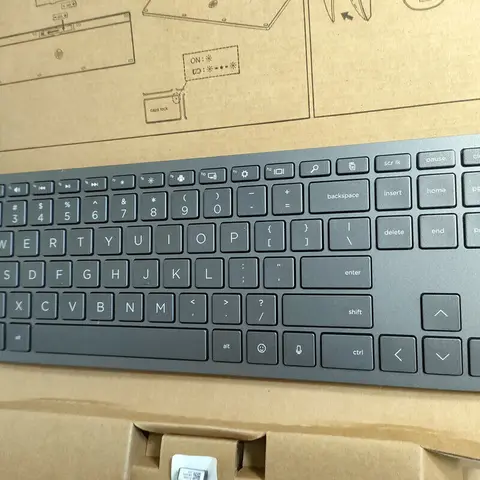 Американская раскладка Серая беспроводная комбинация клавиатуры и мыши для HP 915