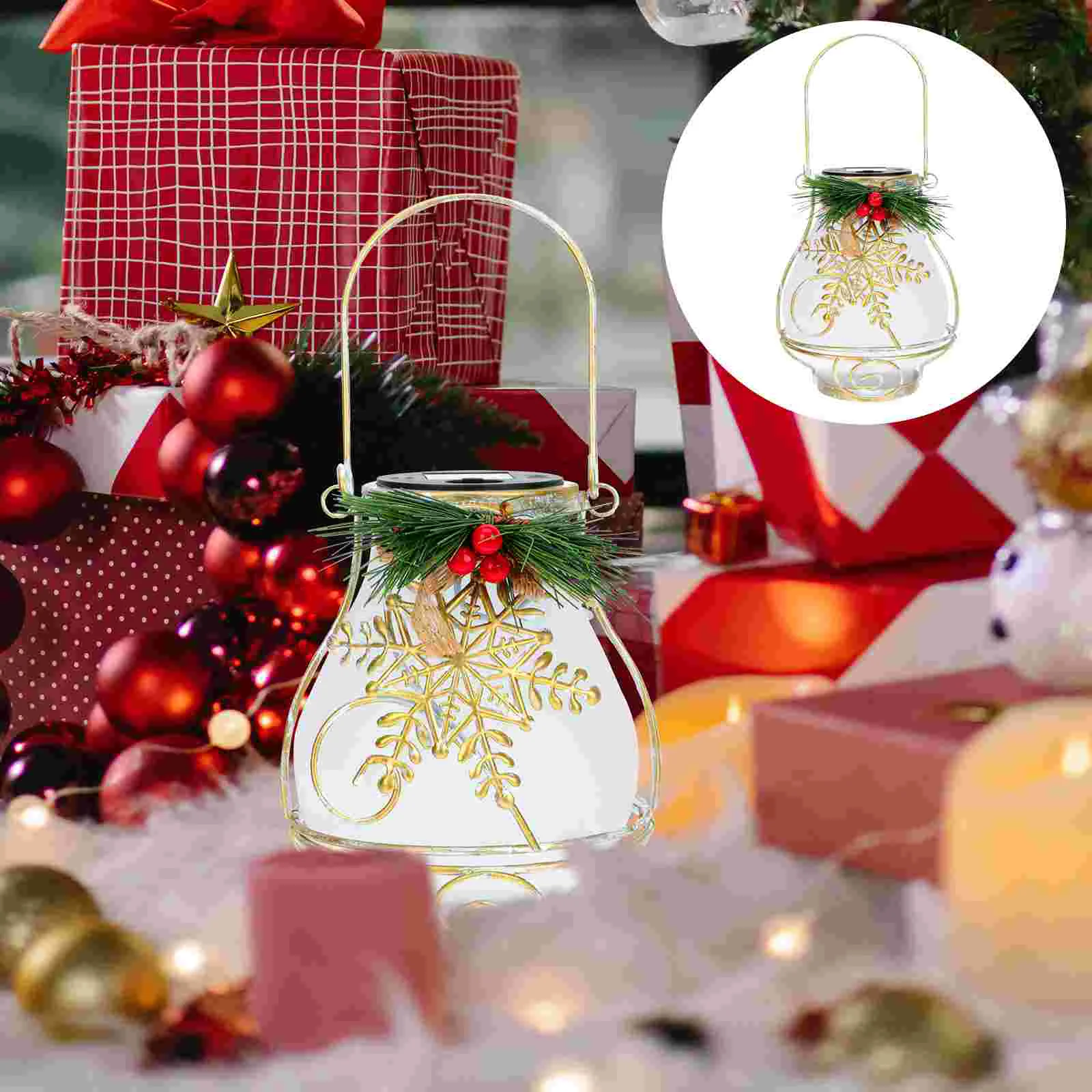 

Tree Hanging Globe Lantern Solar Light Christmas Outdoor Decorations Solar-powered Lamp Lights
