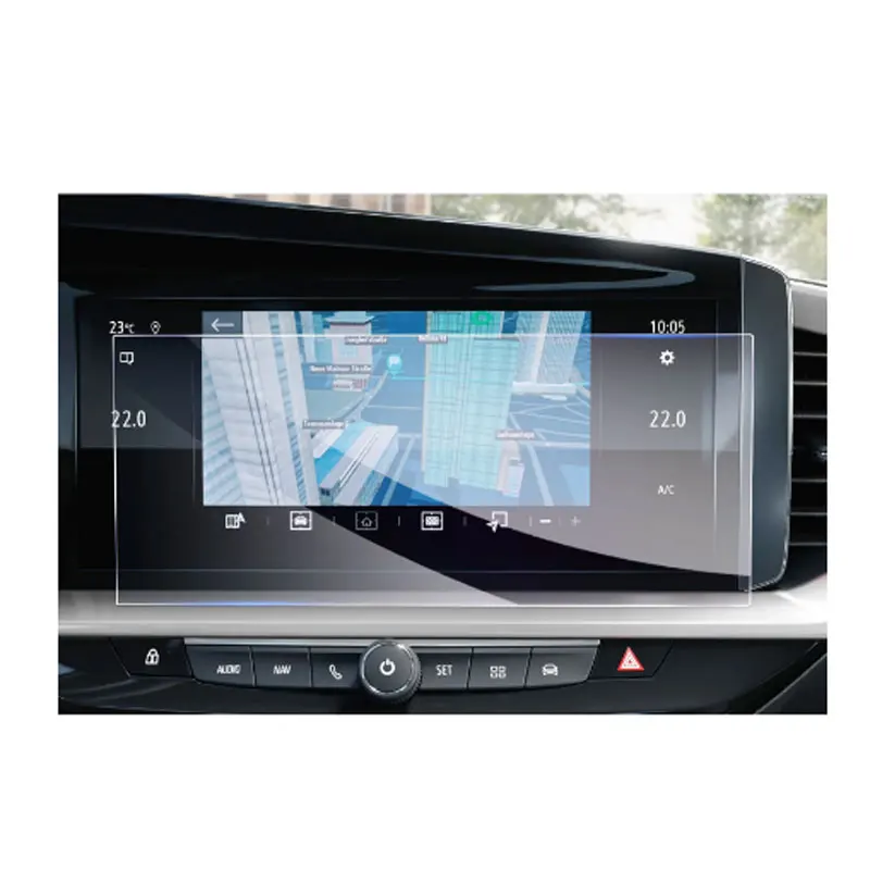 

Защитная пленка для сенсорного экрана автомобильной навигации, аксессуары для автомобильного интерьера, пленка из закаленного стекла для Opel Mokka B 2022 10 дюймов