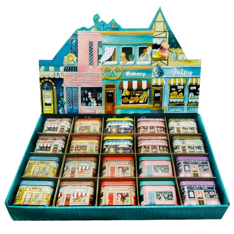 Коллекционные мини-магазины, Оловянная коробка, маленькая домашняя коробка для хранения с уплотнением, контейнер для конфет и шоколада, маленькая упаковка, подарки для девочек