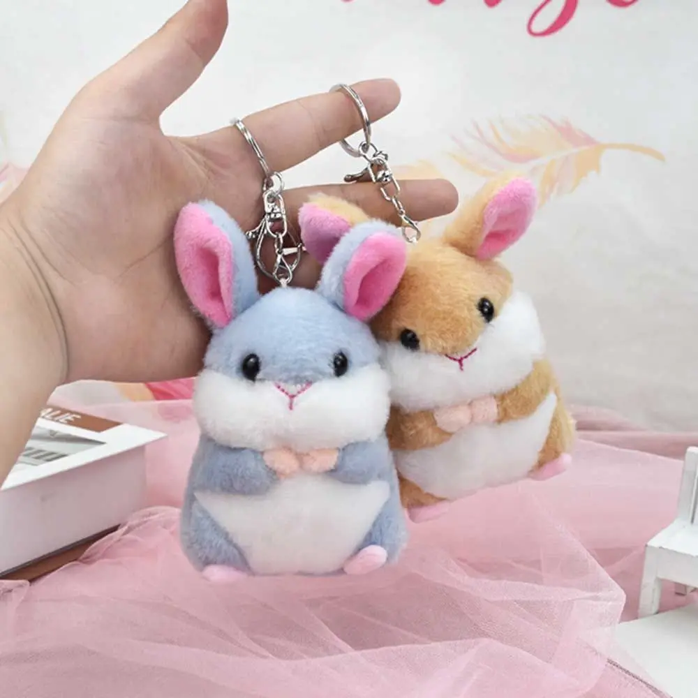

Cute Ornament Candy Color Cartoon Key Ring Key Chain Rabbit Plush Doll Stuffed Toys Plush Dolls Plush Keychain