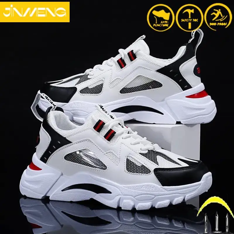 

Work Safety Shoes Men's Women's Anti-puncture Breathable Non-slip Running Mountaineering Hip Hop