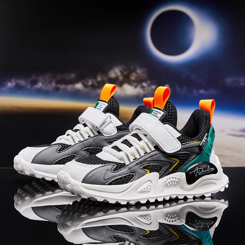 

Children's Sneakers 2022 Spring and Autumn New Breathable Net Boys' Students Non-slip Lightweight Casual Children's Shoes