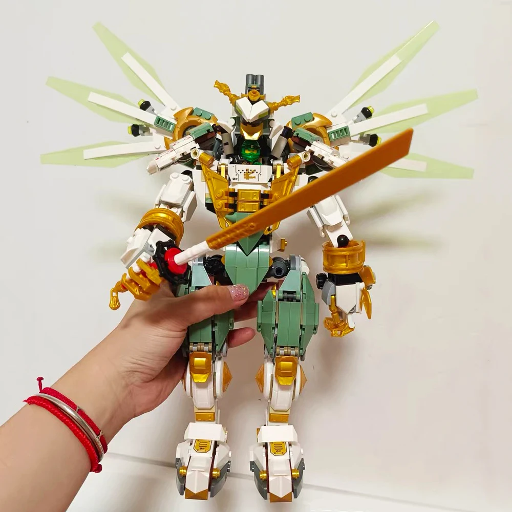 

Деформированный робот-конструктор Titan Mecha Warrior, совместимый с 70676 исками, модель конструктора, развивающая ниндзя, детская игрушка, подарки, 876 шт.