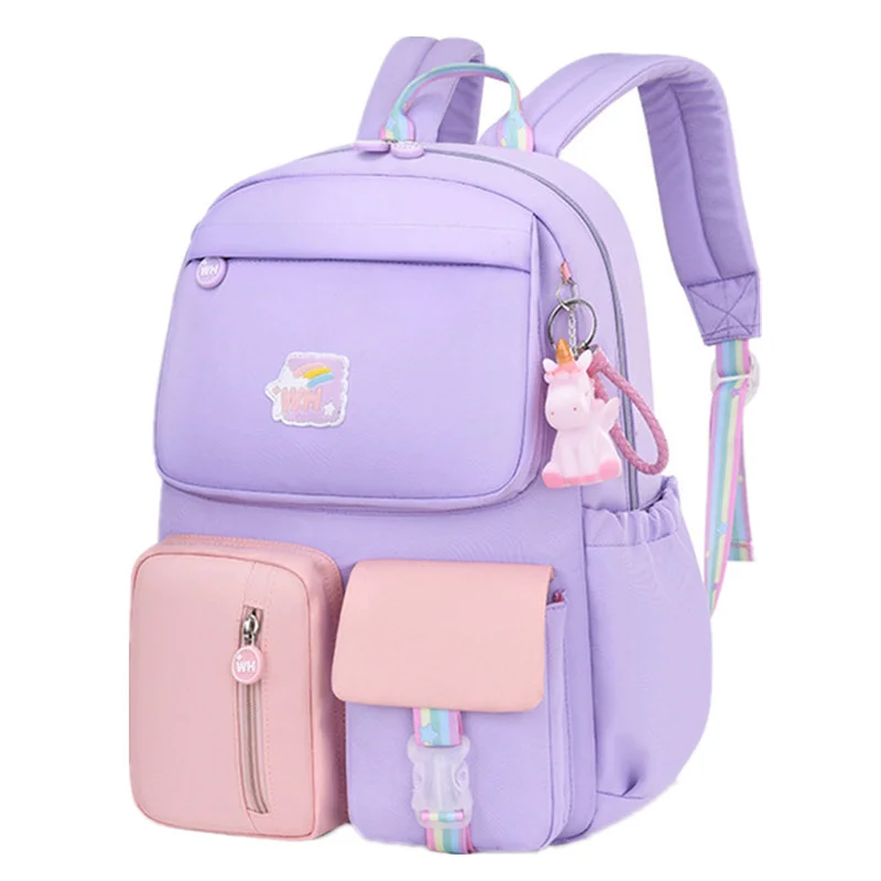 

Детские Водонепроницаемые рюкзаки на ремне, Радужный школьный Радужный рюкзак в Корейском стиле для девочек-подростков