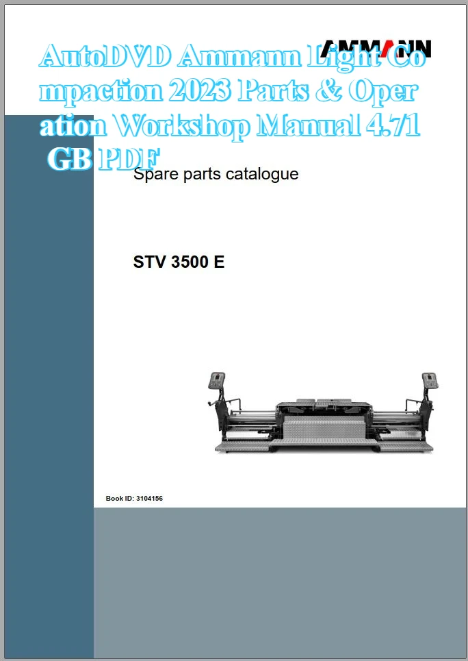 Фото Руководство по эксплуатации и ремонту AutoDVD Ammann Light Compaction 2023 (4,71 ГБ, PDF) №2