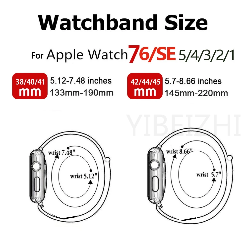 Strap For Apple Watch Band 44mm 45mm 40mm 49mm 41mm 42 38mm Nylon Elastic Correa Bracelet iWatch Series 7 se 6 5 3 8 Ultra band images - 6