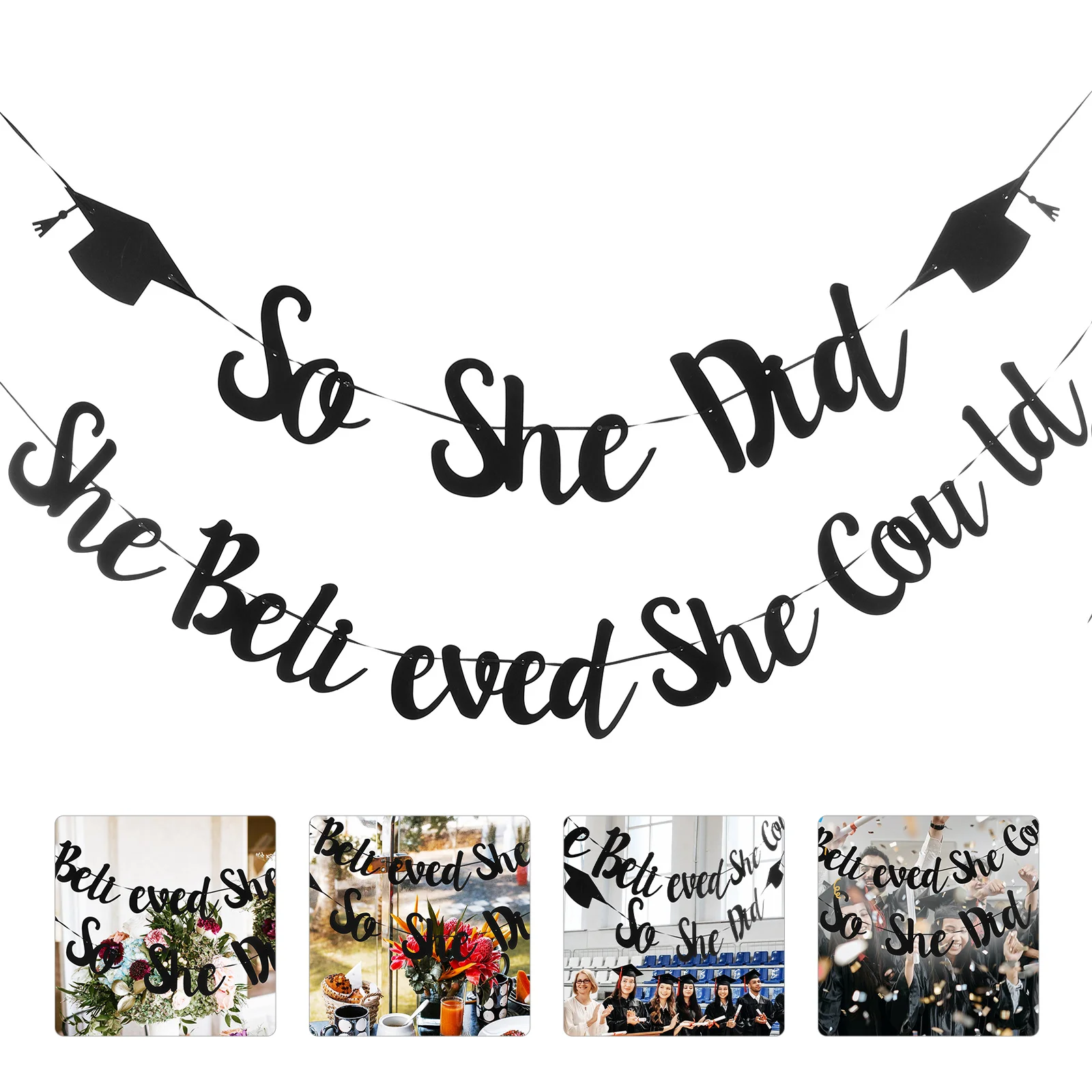 

2 шт. выпускные Висячие баннеры градиентные тематические флажки для градиентных вечеринок