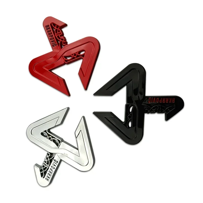 Значок AKRAPOVIC эмблема багажника на боковую часть кузова автомобиля для BMW Audi Honda