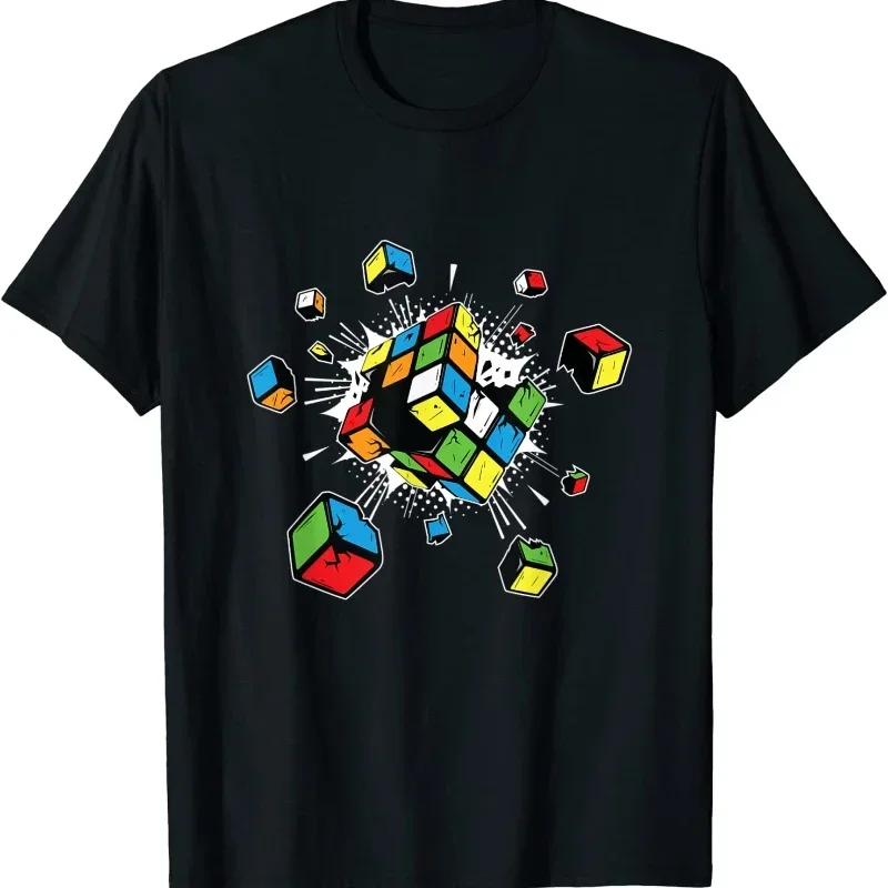 Забавный взрывной Rubix Rubi Cube подарок для детей футболка с принтом Новое