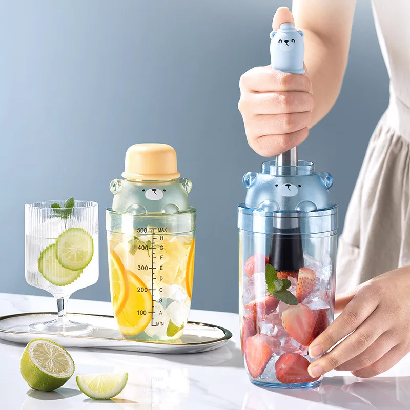 

Xueke Cup Hand Shaker Home Special Heavy Beating Hand Beating Lemon Tea Beverage Beverage Making Tool Set Shaker