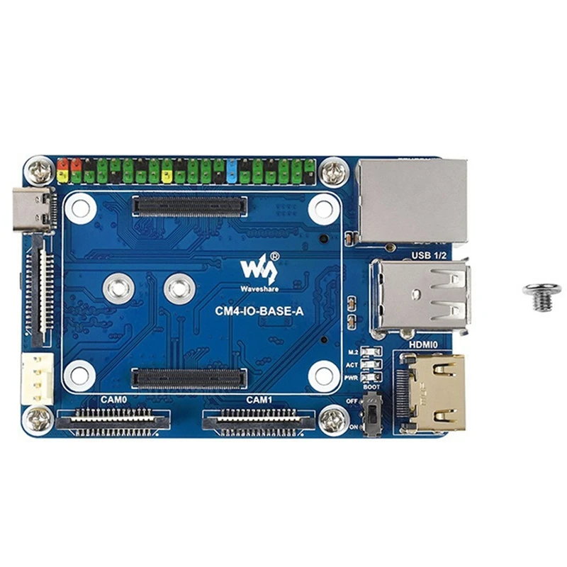 

Waveshare For Raspberry Pi Compute Module 4 Mini Basic Expansion Board Compute Module Core Board Backplane