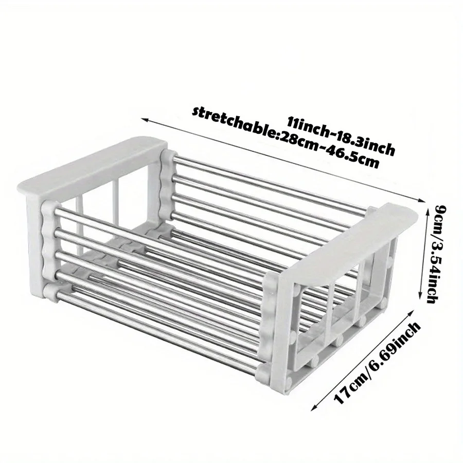 1 шт. регулируемый Слив для посуды из нержавеющей стали