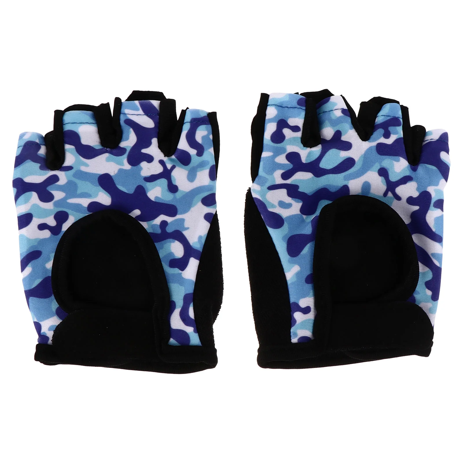 

Gloves Sports Kids Finger Half Riding Cycling Climbing Pattern Non Outdoor Bike Exercise Garden Fitness