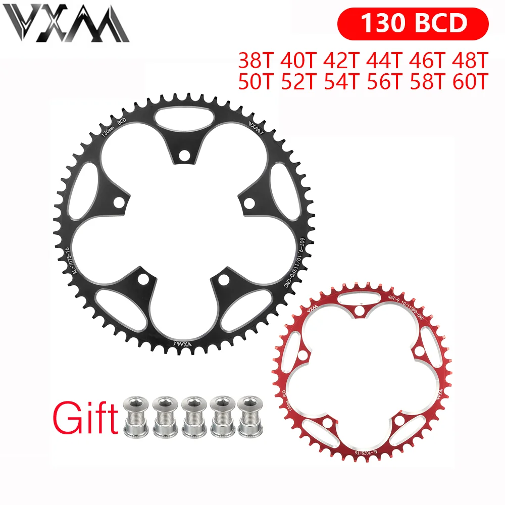 

Велосипедная цепь VXM 130 BCD круглая, 38T 40T 42T 44T 46 48 50 54 56T 58T, велосипедная узкая широкополосная цепь, для Shimano 5700 6700