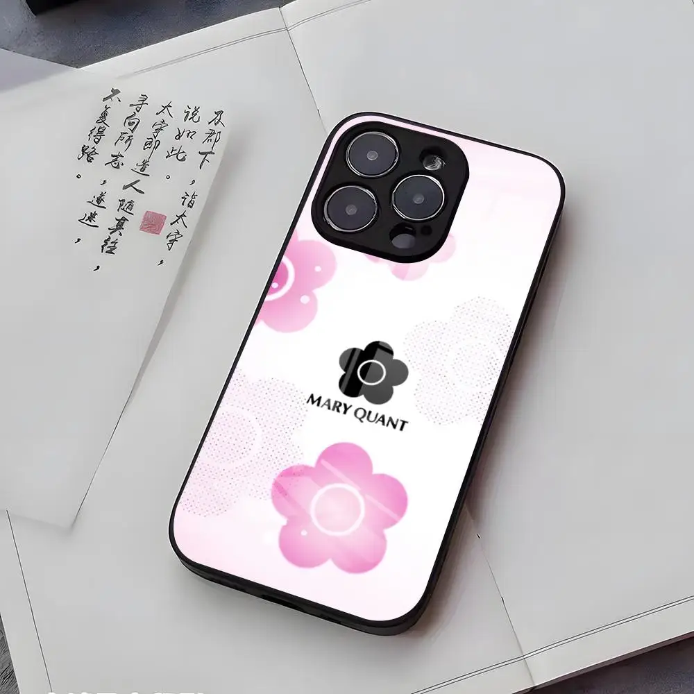Чехол для телефона M-Marni Flower Colorful для iPhone 17 Air 16 E Pro Max 15 14 13 Mini 12 Pro 11 Max Plus, черный, стеклянный (art.: 3920d8dbabc46) - 3920d8dbabc46