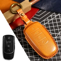 soft leather key case cover for chery tiggo 8 pro tiggo 8plus new 5 plus 7pro shell bag keychain protector