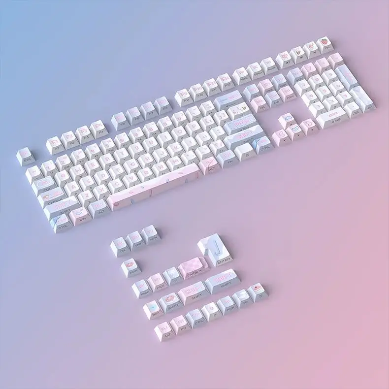 Туманные тени для послеобеденного чая колпачок клавиш с боковой гравировкой