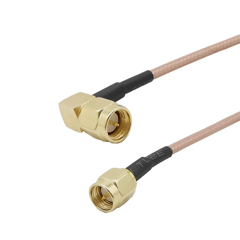 Перемычка со штекера SMA на штекер SMA в сборе, прямоугольный к штекеру SMA, прямой кабель RG316 10 см/15 см/30 см/50 см/1 м