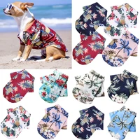 pet dog polo t shirts beach coconut tree print pet summer shirt pet shirts pet dog shirts dog t shirts pet dog clothes