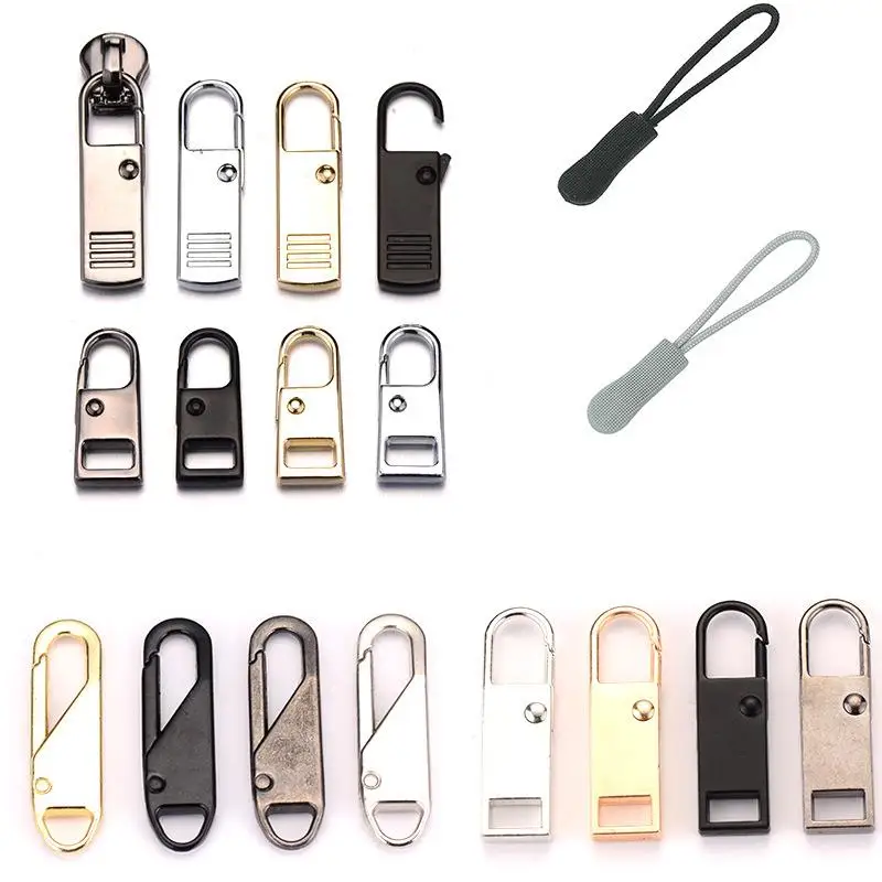 

DIY Zipper Repair Kits New Fashion Metal Zipper Zipper Pull For Zipper Slider Sewing Craft Sewing Kits Metal Zip