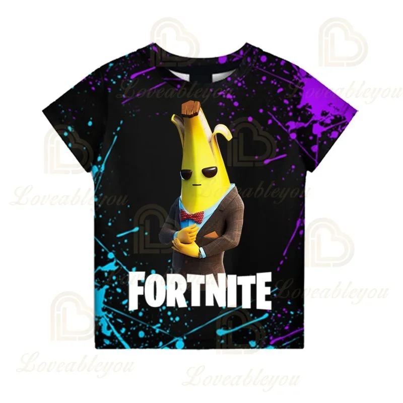 Фото 3d футболка для мальчиков и девочек, топы Fortnite Victory, детская одежда, детская футболка Battle Royale, футболка Ravage Hero, одежда №4
