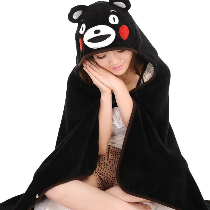 Candice guo Симпатичная плюшевая игрушка Аниме Косплей Плащ Кумамон смех черный