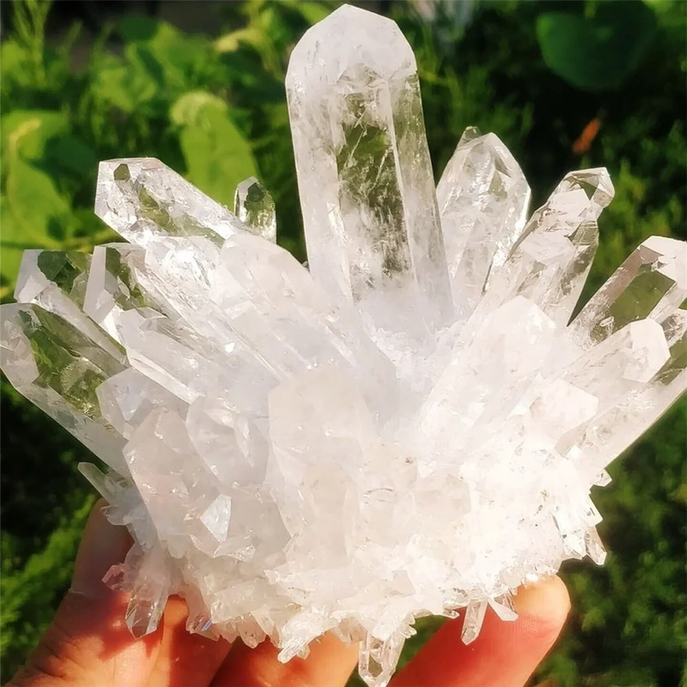 

Natural White Crystal Clusters High Quality Clear Quartz Crystal Crafts