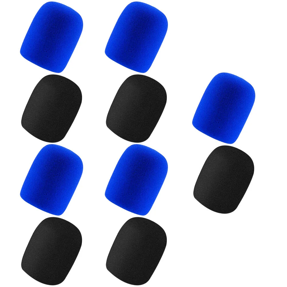 

10 Pcs Microphone Cover Protective Case Foam Covers Lavalier Sponges Accessories Universal Caps
