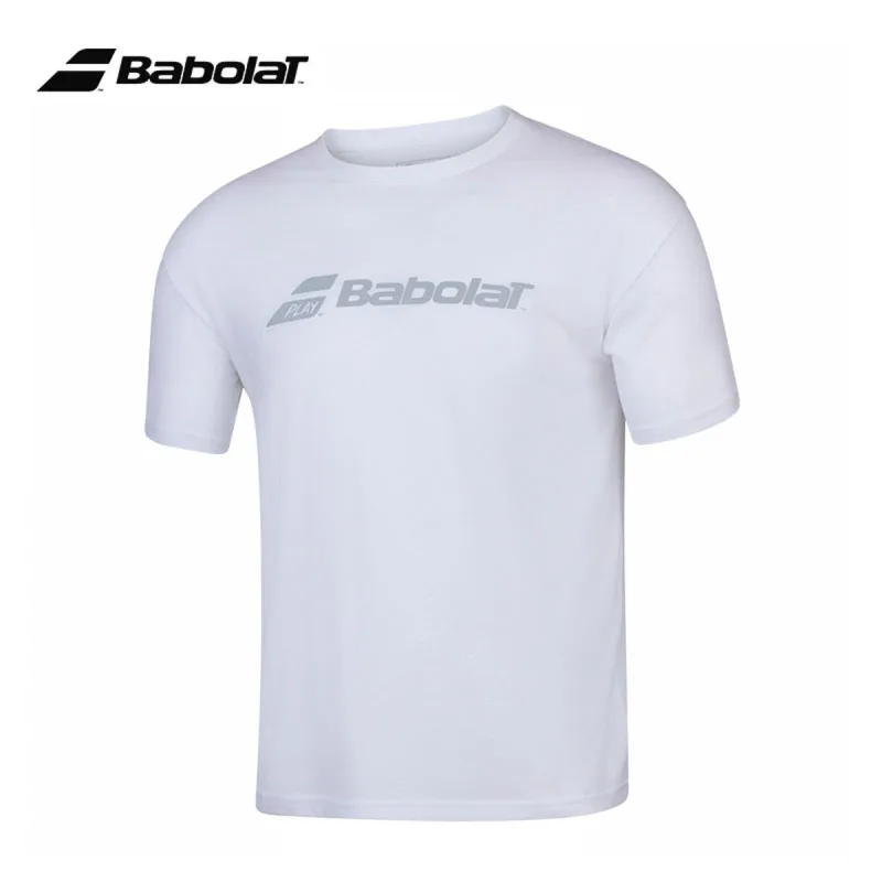Classic Babolat Tennis Sports Tee Men Adults Breathable Sweat-absorb T-shirt Summer O-Neck Squash Badminton Padel Exercise Tee