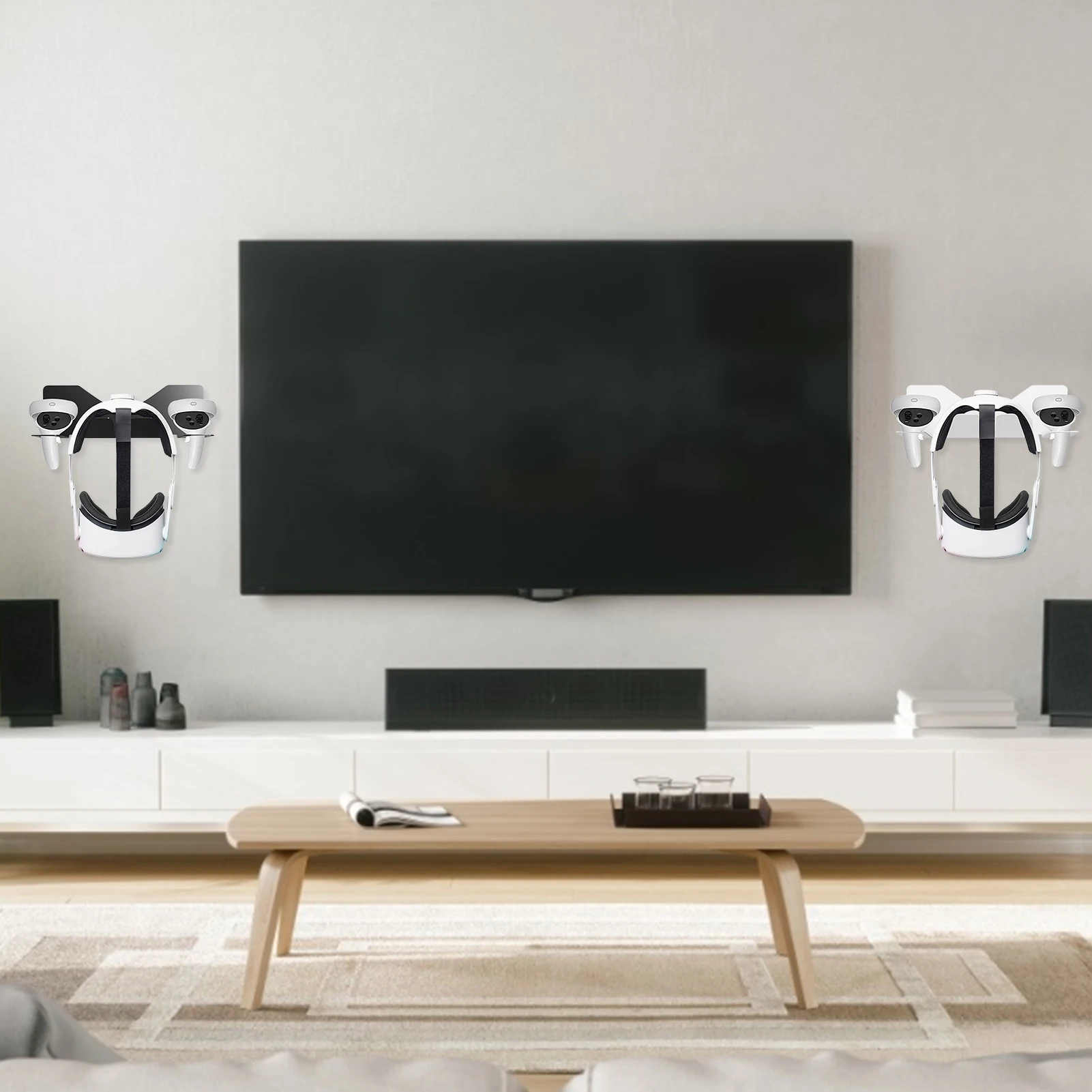 

Metal VR Headset Wall Mount Holder For Oculus Quest 2 VR Stand Hook Storage Shelf For Quest Rift-S Vive VR Headset Accessories